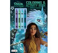 Disney Raya The Last Dragon 48-Page Coloring and Activity Book with 4 Crayons 50781