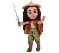 Disney Raya & The Last Dragon Raya Warrior Doll, Raya Toddler Doll In Iconic Outfit, Cape, Hat and Boots, Long Flowing Hair and Sword For Added Play, Ideal For Ages 3+