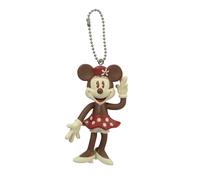 Disney Retro Minnie Mouse Bendable Key Chain (Brown) Key Accessory, Multicolor, 3"