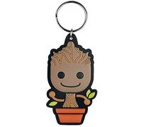 Disney Guardians of The Galaxy-Baby Groot Rubber Keychain, Metal, Multicoloured, 4 x 6 x 1.3 cm