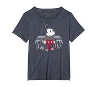 Disney Robot Mickey Mouse T-Shirt, Women's Plus, Heather Blue, 3X