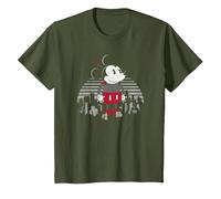 Disney Robot Mickey Mouse T-Shirt, Youth, Olive Green, 2T