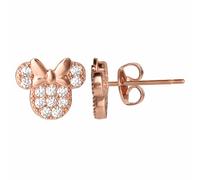 Disney Rose Gold Silver Plated Cubic Zirconia Stud Earrings