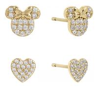 Disney S901070Czwl-Ph Minnie Pair Of Earrings In Gold Gold One Size