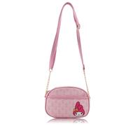 Disney Sanrio Bluey Purse Crossbody Handbag for Women | Metallic Vinyl Women's Shoulder Handbag, My Melody, Mini