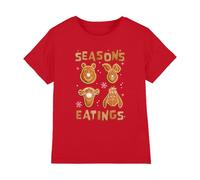 Disney Seasons Eating Cookies Kids T Shirt, Red, 7-8