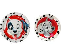 Disney Set (6+6) Dalmatian 101 Charge Paper Plates (6 x 20 cm + 6 x 23 cm) for Birthday Party