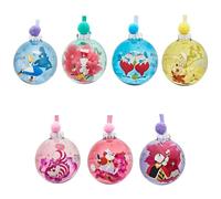 Disney - Set of 7 Christmas Tree Baubles - Alice In Wonderland - Alice, Cheshire Cat, Mad Hatter, White Rabbit, Queen Of Roses, Tweedle Dee & Dum & The March Hare - Officially Licensed Merchandise.