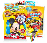 Disney Shop Mickey Mouse Paint with Water Set for Kids Toddlers Bundle ~ Reusable Mess Free Imagine Ink Book with Water Surprise Brush with Mini Colo