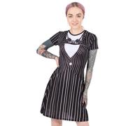 (3XL) Nightmare Before Christmas Dress For Women | Ladies Jack Skellington Costume Outfit | Disney Merchandise