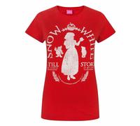 Disney Red Snow White Short Sleeved T-Shirt Womens