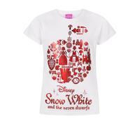 Disney Short Sleeved T-Shirt | Girls White | Official Merch