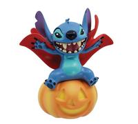 Enesco Disney Showcase Lilo and Stitch Wearing Vampire Costume on Pumpkin Figurine, 5.5 Inch, Multicolor