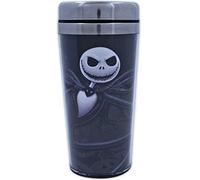 Disney Silver Buffalo NB9687ST Nightmare Before Christmas Jack Leaning Face Fade Stainless Steel Travel Mug, 16-Ounces