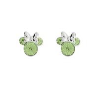 Disney Minnie Mouse Sterling Silver August Birthstone Earrings