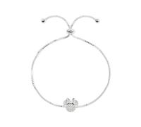 Disney Silver Plated Crystal Minnie Mouse Lariat Bracelet