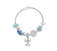 Disney Silver Plated Stitch Charm Bracelet
