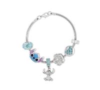 Disney Silver Plated Stitch Charm Sterling | Acotis - Sterling Silver