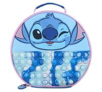 Disney Simply Stitch Sensory Popit Lunch Bag by Polar Gear, Polyester, Blue