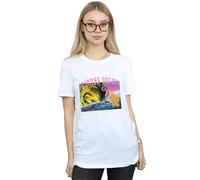 Disney Sleeping Beauty And Maleficent Cotton Boyfriend T-Shirt In White White