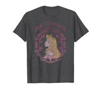 Disney Sleeping Beauty Aurora Dare To Dream T-Shirt, Men, Dark Heather Grey, Small
