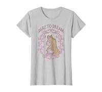 Disney Sleeping Beauty Aurora Dare To Dream T-Shirt, Women, Silver Grey, X-Small
