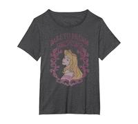 Disney Sleeping Beauty Aurora Dare To Dream T-Shirt, Women's Plus, Dark Heather Grey, 1X