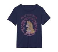 Disney Sleeping Beauty Aurora Dare To Dream T-Shirt, Women's Plus, Navy Blue, 1X