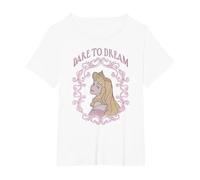 Disney Sleeping Beauty Aurora Dare To Dream T-Shirt, Women's Plus, White, 1X