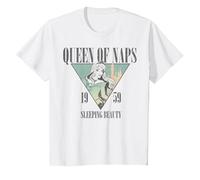Disney Sleeping Beauty Aurora Queen Of Naps T-Shirt, Youth, White, X-Small
