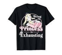 Disney Sleeping Beauty Being A Princess Is Exhausting T-Shirt, Men, Black, Small