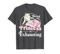 Disney Sleeping Beauty Being A Princess Is Exhausting T-Shirt, Men, Dark Heather Grey, 5X-Large