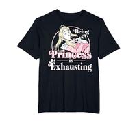 Disney Sleeping Beauty Being A Princess Is Exhausting T-Shirt, Men's Big and Tall, Black, 2X Tall