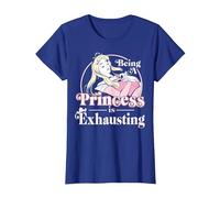 Disney Sleeping Beauty Being A Princess Is Exhausting T-Shirt, Women, Royal Blue, Small