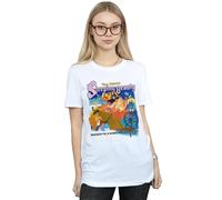 (XXL, White) Disney Womens/Ladies Sleeping Beauty Collage Poster Cotton Boyfriend T-Shirt