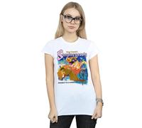 Disney Sleeping Beauty Collage Poster Cotton T-Shirt In White White
