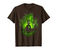 Disney Sleeping Beauty Dark Detailed Maleficent Tee T-Shirt, Men, Brown, 3X-Large
