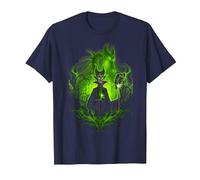 Disney Sleeping Beauty Dark Detailed Maleficent Tee T-Shirt, Men, Navy Blue, Small