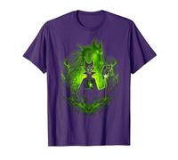 Disney Sleeping Beauty Dark Detailed Maleficent Tee T-Shirt, Men, Purple, Small