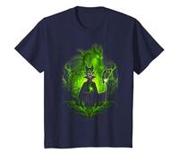 Disney Sleeping Beauty Dark Detailed Maleficent Tee T-Shirt, Youth, Navy Blue, 2T