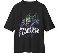 Disney Sleeping Beauty Fearless Maleficent T Shirt In Black Black