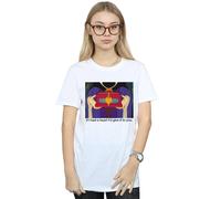Disney Sleeping Beauty If I Had A Heart Cotton Boyfriend T-Shirt In White White