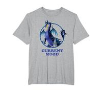 Disney Sleeping Beauty Maleficent Dragon Current Mood T-Shirt, Men's Big and Tall, Heather Grey, 2X Tall