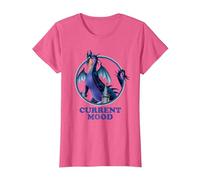 Disney Sleeping Beauty Maleficent Dragon Current Mood T-Shirt, Women, Pink Heather, X-Small