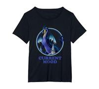 Disney Sleeping Beauty Maleficent Dragon Current Mood T-Shirt, Women's Plus, Black, 1X