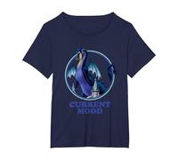 Disney Sleeping Beauty Maleficent Dragon Current Mood T-Shirt, Women's Plus, Navy Blue, 2X