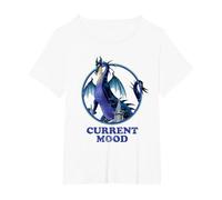Disney Sleeping Beauty Maleficent Dragon Current Mood T-Shirt, Women's Plus, White, 1X