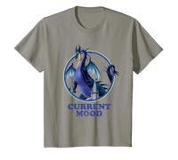 Disney Sleeping Beauty Maleficent Dragon Current Mood T-Shirt, Youth, Slate Grey, Small