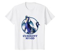 Disney Sleeping Beauty Maleficent Dragon Current Mood T-Shirt, Youth, White, 2T