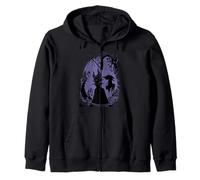 Disney Sleeping Beauty Maleficent Dragon Silhouette Zip Hoodie